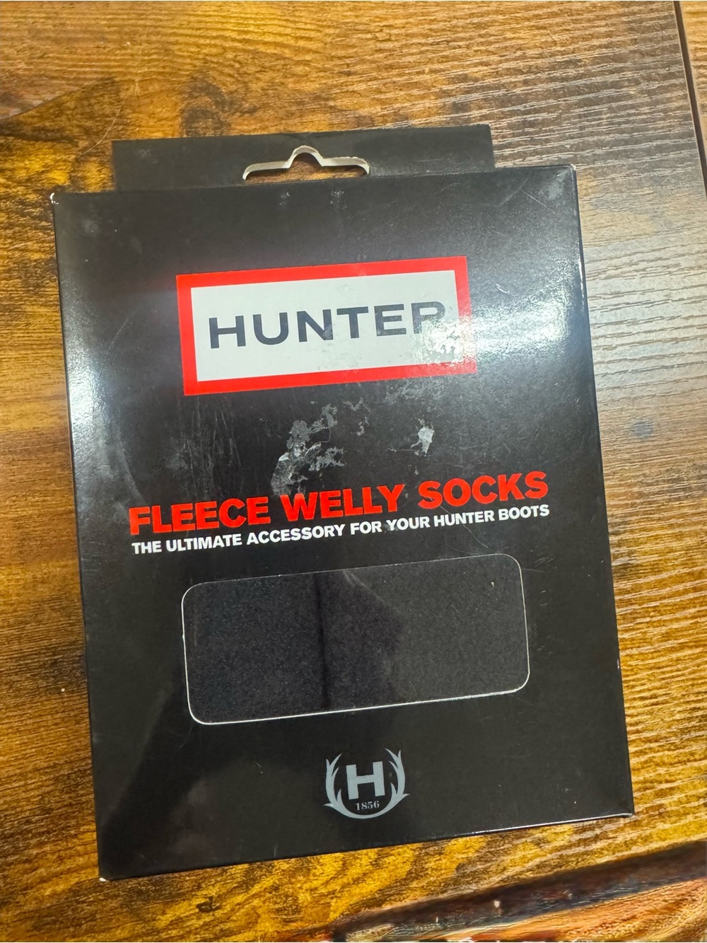 Hunter Fleece Kids Welly Socks - Black
